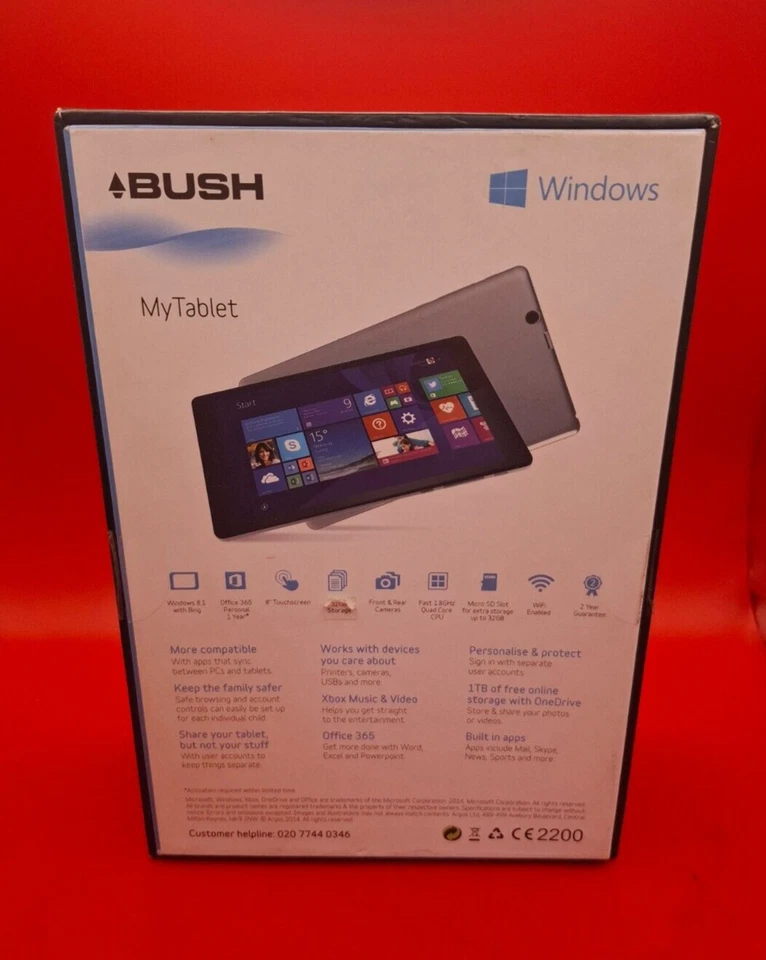 Bush MyTablet 8 32GB Windows 8.1 - Image 2 of 4