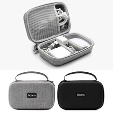 Portable Battery Charger Cable Travel Storage Bag Organizer Hard Shell Case Box