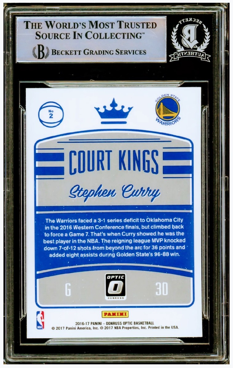2016-17 DONRUSS OPTIC COURT KINGS STEPHEN CURRY AUTO BAS | eBay