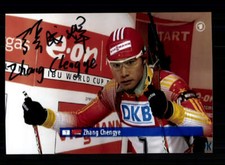 Zhang Chengye Foto Original Signiert Biathlon+ A 213459