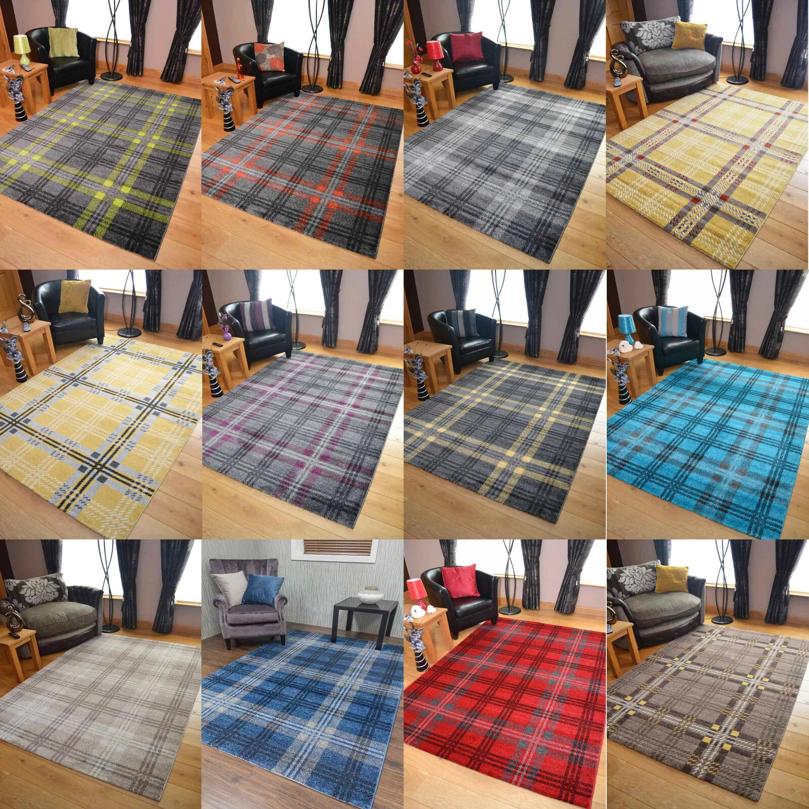 Modern Soft Tartan Rugs Highland Check Long Floor Runner Small Extra Large Cheap
Opens in a new wind