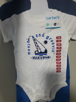 Carters Piece Short Sleeeve Baby Boy Set 18M 1Bottom Tops