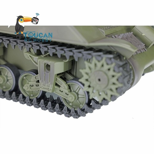 2.4G Henglong 1/16 Plastic 7.0 M4A3 Sherman RTR BB IR RC Tank 3898 360° Turret - Picture 10 of 12