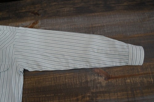 Vintage Ruddock Extra Long Tail Western Shirt Mens 15.5x33 Striped Long Sleeve - Picture 4 of 22