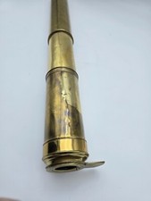 ANTIQUE BRASS NAUTICAL TELESCOPE UNMARKED
