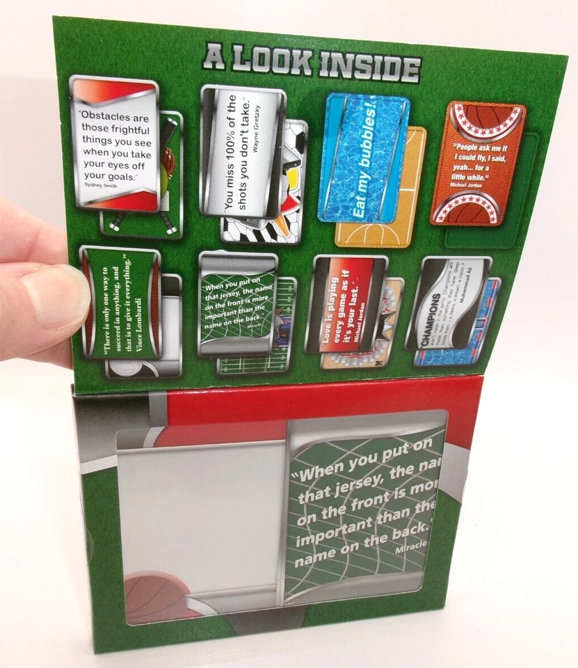 Diario deportivo real de reminiscencia y cartas de cotización 54 baraja de cartas de diseñador nueva en caja Foto 2 de 4