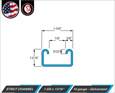 Strut Channel Standard Sizes