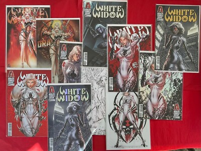 White Widow #1 Variants, Absolute Comics, Kickstarter, signed, choose your cover