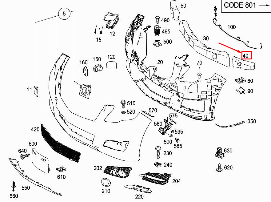 Neu MERCEDES-BENZ R W251 Stoßstangen-Aufpralldämpfer vorne links A2518851337