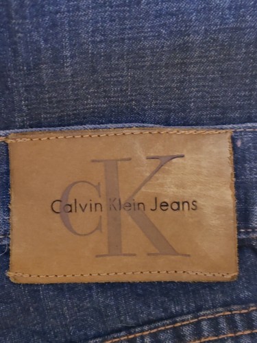 Men's Calvin Klein Size 32 Denim Blue Jeans 100% Cotton 31x32 - Picture 4 of 5