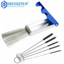 Cleaning Brush Needles Tool Kit For Airbrush Paint Spray Gun Nozzle Tip Air Cap