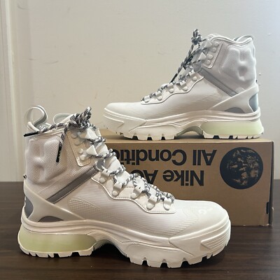 Nike ACG Air Zoom Gaiadome Gore-Tex White Hiking Boots Size DD2858-100