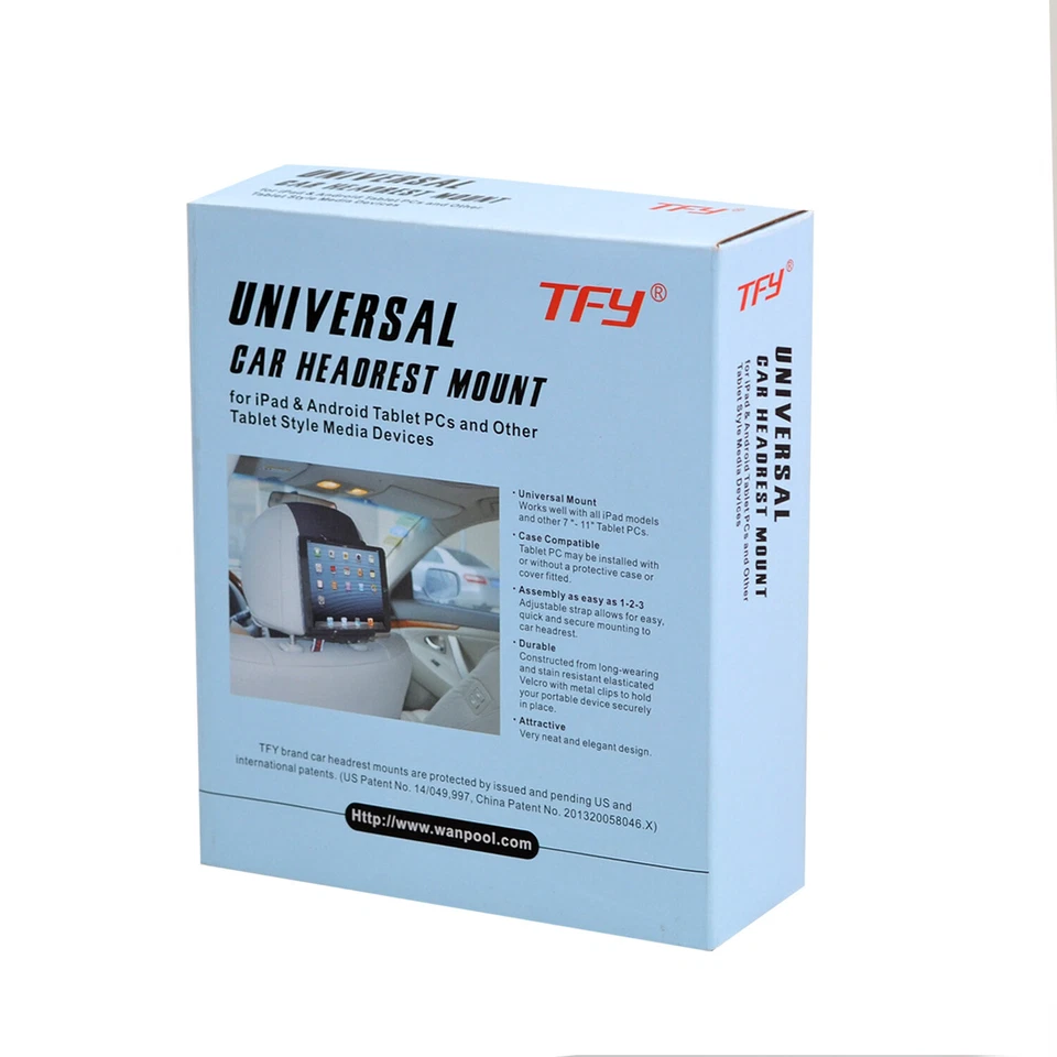 TFY Universal Car Headrest Mount Tablet Holder for All Kindle Fire / HD 6 7 8 10 - Image 4 of 4