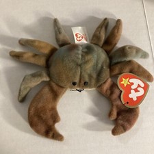McDonalds 1993 Ty Teenie Beanie Baby Claude the Crab w/ Tag Errors Collectible