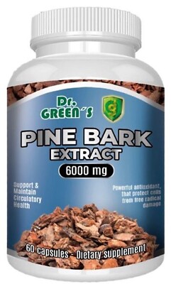 Pine Bark Extract Proanthocyanidins 6000 mg 60 caps  no GMO