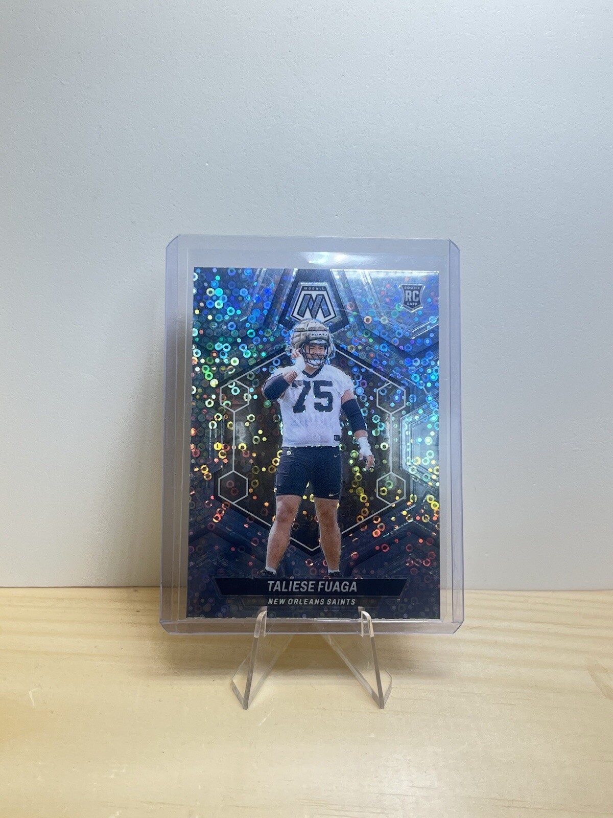 Taliese Fuaga Panini Mosaic #314 Silver No Huddle