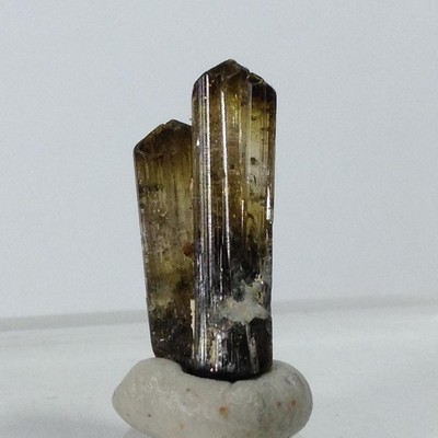 5.30ct Tourmaline Gem Crystal Mineral Sahatany Valley Madagascar Green Twinned