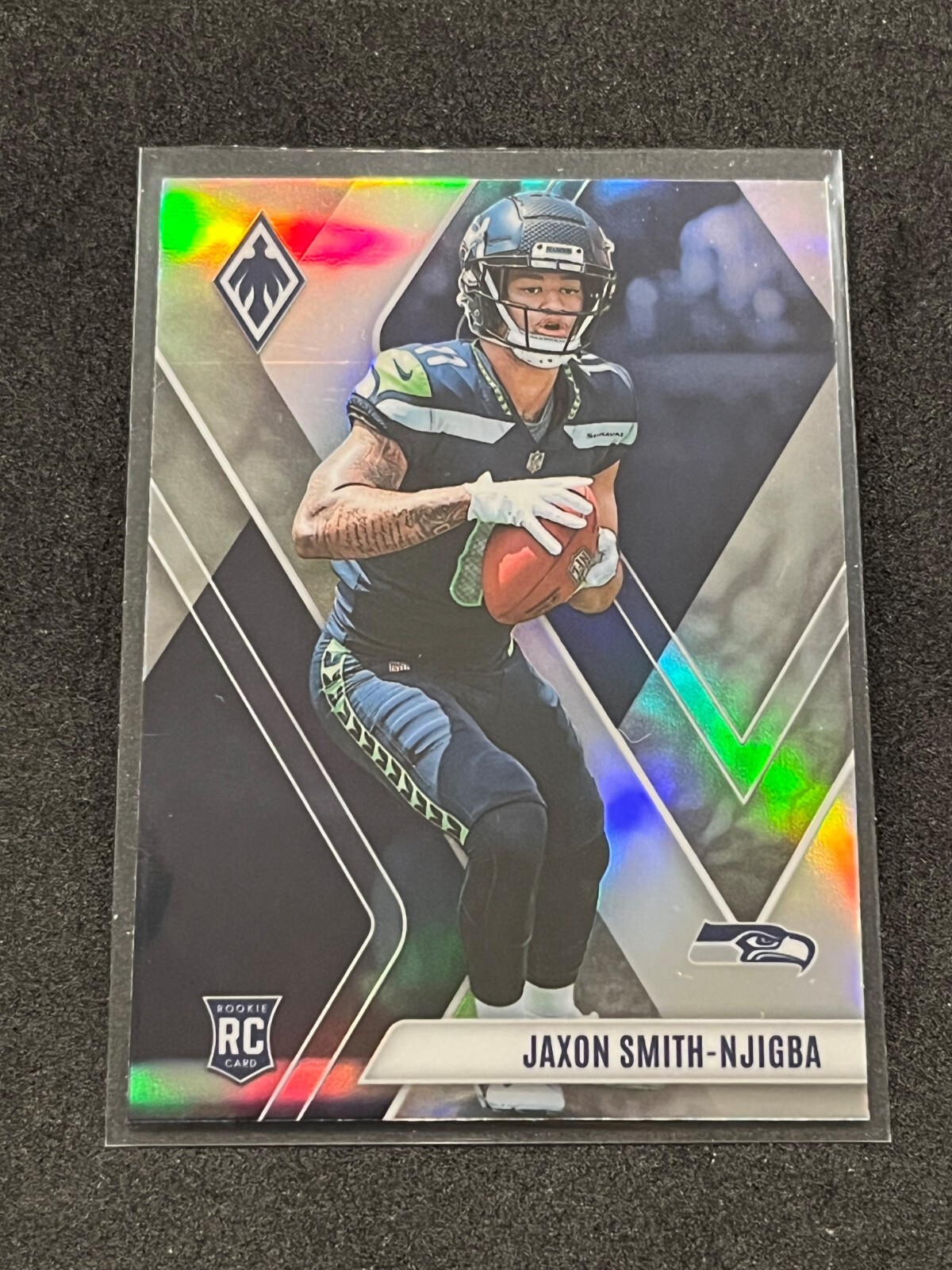 2023 Panini Phoenix Football Jaxon Smith-Njigba Silver Prizm Rookie #106