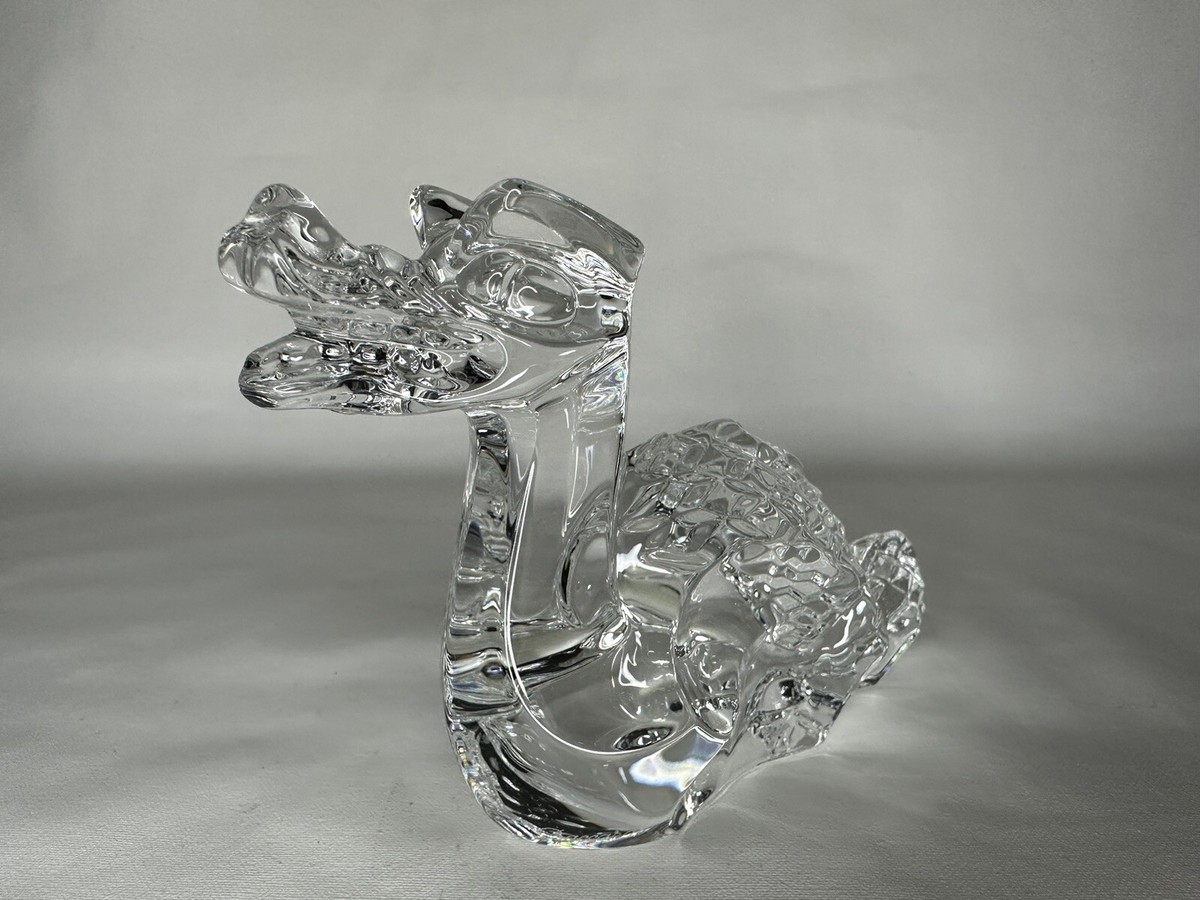 Baccarat France Crystal Dragon Sea Serpent Paperweight Figurine | eBay