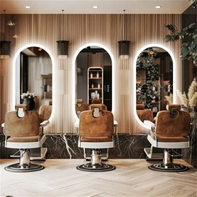 LUVODI Bluetooth LED Lighted Bathroom Mirror 1200x600mm Oval Makeup Mirror Beauty Salon