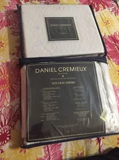 Daniel Cremieux Set Of 2 Nouveau Empire Euro Pillow Shams 26" x 26" Light Grey