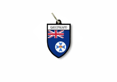 schlüsselanhänger flagge flaggen schild wappen stadt australien queensland
