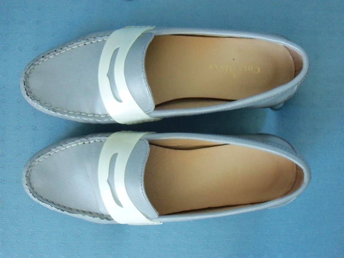 Cole Haan Men\'s Silver Reflective Loafers Cole Haan Monroe Argento Silver Reflective Penny Moccasins  main image 4
