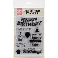 Echo Park Clear Acrylic Stamps It's Your Birthday - NEW