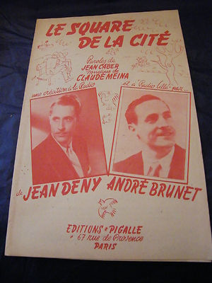 Partition Le Square Der Stadt Jean Deny André Brunet 1949 Musikblatt