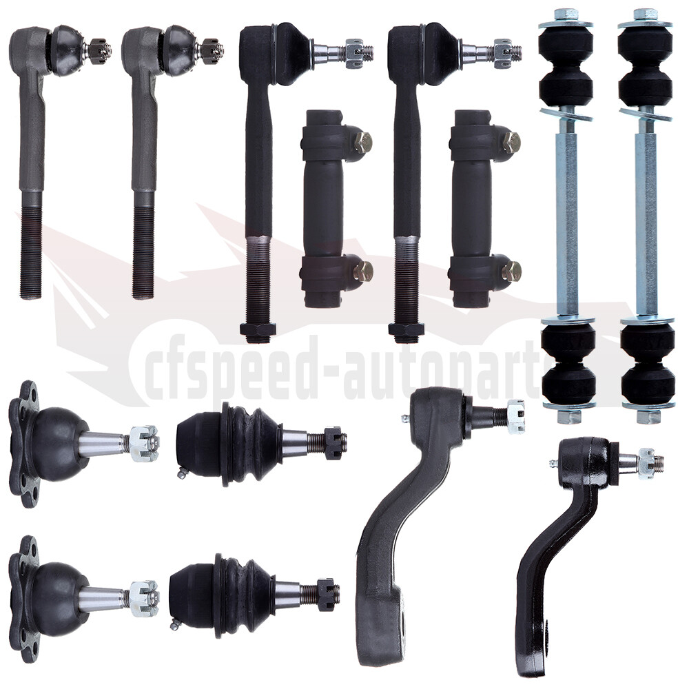 14pc Front Sway Bar Tie Rod Ball Joint Kit for Chevy GMC 4x4 4WD Trucks