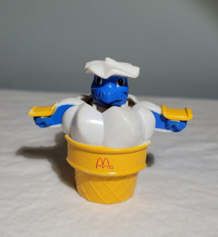 McDonald's Happy Meal Toy McDino Changeables Ice Cream Cone 1990  Vintage