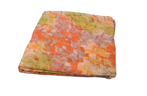 --Women Mixed Color Cotton Voile Scarf Colorful Printed Summer Shawl Autumn W... - Picture 5 of 5