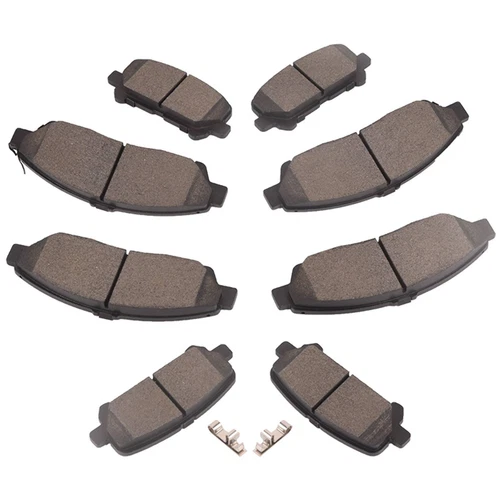 Front & Rear Ceramic Brake Pads For 2009-2019 Honda Pilot,Ridgeline, Acura MDX