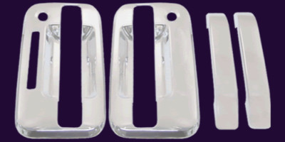 2004-2014 FORD F150 Std/Ext 2 Door Handle COVERS No KP w/PSGR KH UX INGOT SILVER