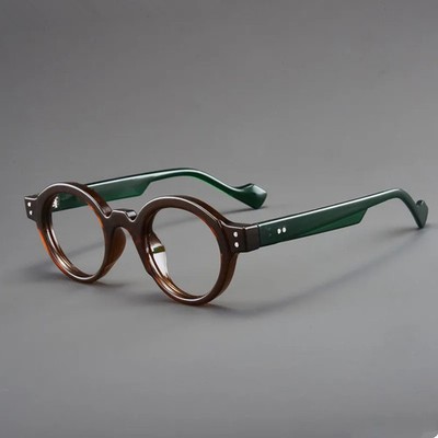 Vintage Kleine Lesebrille Runde Leser mit Blaulichtfilter +1,0  2,0 3,0 3,5 4,0