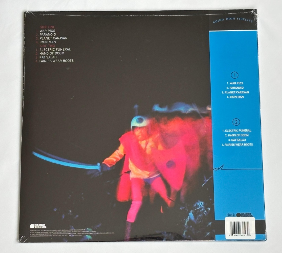 Black Sabbath ‎– Paranoid (LP, Rhino Records, RHF1 3104