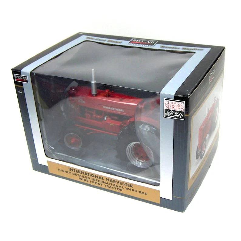 Trator Spec Cast 1/16 International Harvester W400 gás alto detalhe ZJD1660 - Imagem 2 de 4
