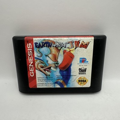 Earthworm JIM Sega Genesis 1994 Game Cartridge