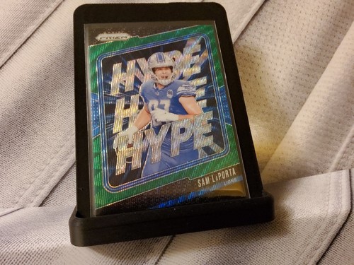 Sam LaPorta [Wave Green] #14 2024 Panini Prizm Hype card