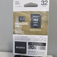 Sony 32GB microSDHC UHS-I Class 10 High Speed Memory Card Adapter SR32UY2A/TQ