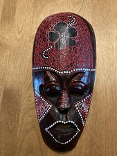 Hand Carved Wooden Balinese Art Wall Hanging Mask