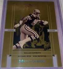 2005 Donruss Classics Legend Timeless Tributes Gold /25 Michael Irvin #116 HOF