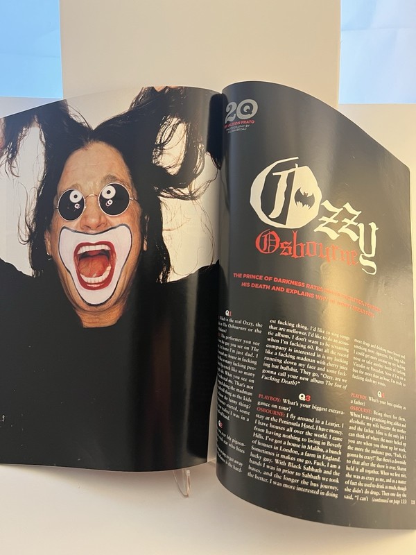 2005 Playboy x Ozzy Osbourne 20Q Feature Interview (Life & Death) October Issue