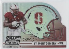 2015 Panini Prizm Collegiate Draft Picks Helmet Die-Cut Ty Montgomery #47 h3a