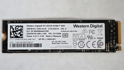 256GB Western Digital WD SN720 SDAPNTW-256G-1006 TLC M.2 2280 PCIe 3.0 x4