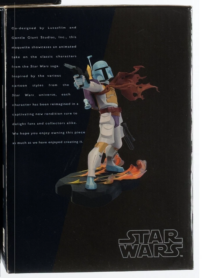 Star Wars BOBA FETT АНИМИРОВАННАЯ статуэтка макета КЛОН нежный гигантский бюст #314/1000 - Изображение 4 из 4