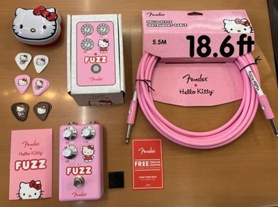 Fender Hello Kitty Fuzz Pedal mit Kabel und Pick Set unbenutzt