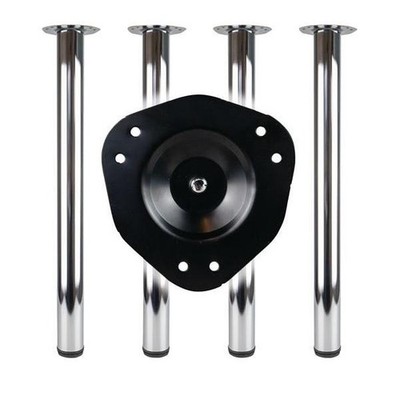 Bmb Tischbein-Set VA-Eff.60mm H.870mm Platten-Befestigung BMB Beschläge Bmb