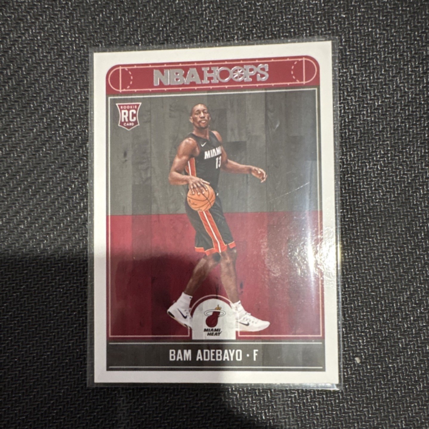 Panini 2017-18 NBA Hoops #264 Bam Adebayo Miami Heat Rookie Basketball Card