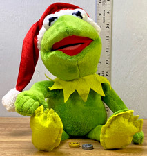 Dan Dee Disney 13" Singing Kermit Santa Christmas Muppet - GDJ-A-874